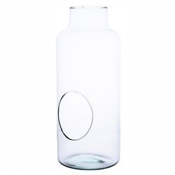 Váza Jar W-395K+Hole H: 35 cm D: 14,5 cm sklo 35 cm