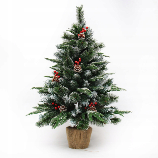 Vianočný stromček - Umelý malý vianočný stromček na oblečenie 60 cm