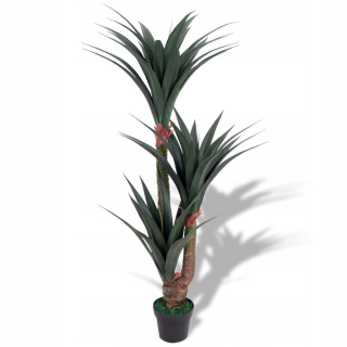 Umelé rastliny juka s kanvicou, 155 cm, farba s