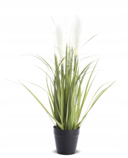 Zdobený tráva dekoratívne gule na white55cm