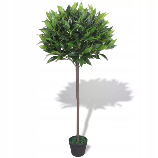 Umelé vavrínový strom s kanvicou, 125 cm, bylina