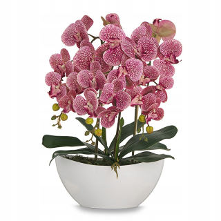 Umelé kvety orchidey silikón hrniec