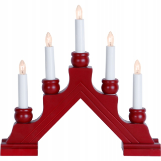 Svietník na stôl - Candelab Star Trading Candlestick 28 cm 5 sviečok