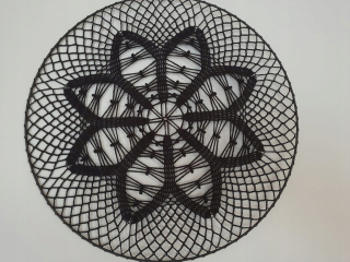 Crochet Dream Catcher 3d White 35 cm
