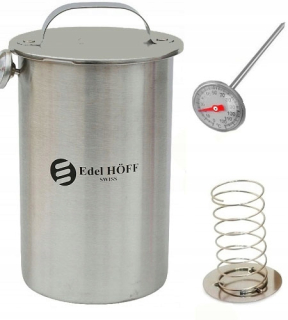 Hrniec na šunku - Hook 1,5 kg Nerezová oceľ + teplomer + 10