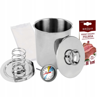 Hrniec na šunku - Háčik 3kg set teplomer vrecia korenia