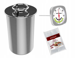 Hrniec na šunku - Hooker pot teplomer biovína tašky 1,5kg