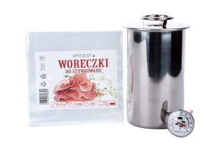 Hrniec na šunku - Nerezový háčik 1,5 kg pre rezy chladné sadu
