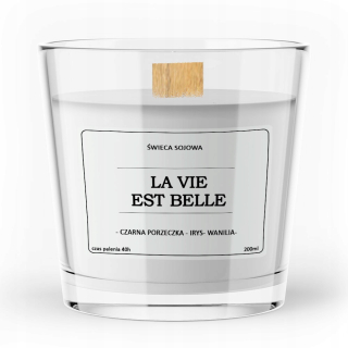 Sviečka - La Vie Est Belle Vitafarm sójová vonná sviečka 1 ks.