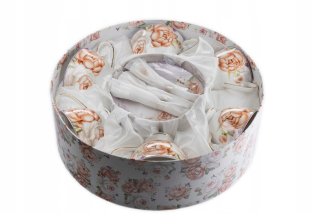 Šálky - Pohár Fusaichi Pegasus Rose, krémový porcelán, 210 ml, 6 ks.