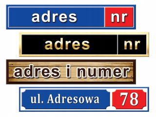 Poštová schránka - Address tabuľka číslo na plochu Letters