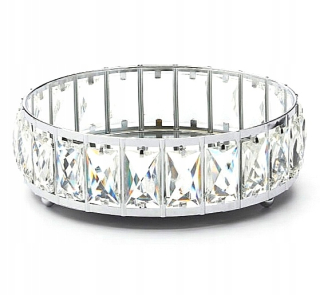 Lampáš, svietník - Zrkadlo zásobník Glamour Zircon Crystal Mirror