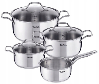 Súprava hrncov - Sada hrncov Tefal Intuition, nehrdzavejúca oceľ, 7 ks.