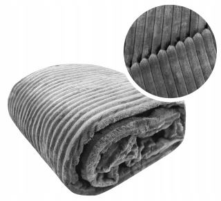 Prikrývka - KONTRASTNÁ polyesterová deka 220 cm x 200 cm béžová, čierna, odtiene modrej, odtiene sivej, odtiene zelenej