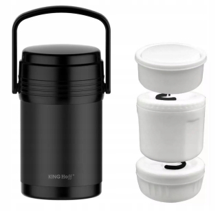 Kinghoff Dinner Thermos 1,5 l Čierna