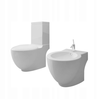 WC doska - WC MISKA BIELA SHELL + B/O SEDADLO + BIDET