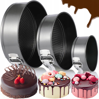 BM Cake Tin Set 3 kusy 20 x 18 cm priemer 22 cm