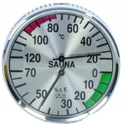 Sauna Chrome Hygrometer Eliga Eliga 1. kolo