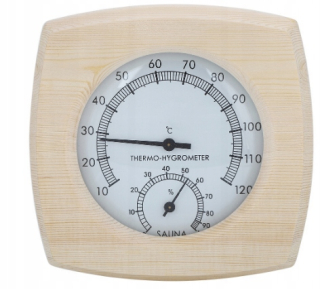 Termometer sauny a hygrometer - 2in1 hodín