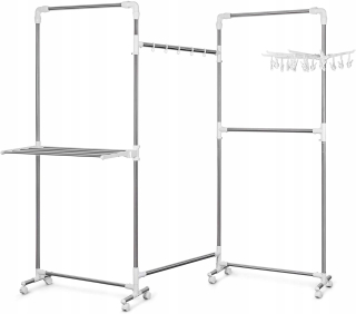 Sušička bielizne - Tomons Clother Hanger s 5 bubnami oblečenia,