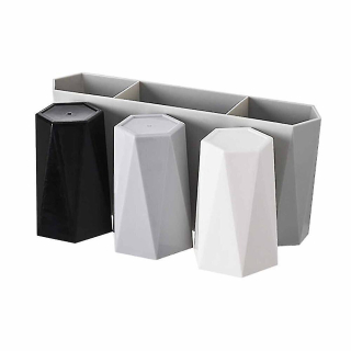 Stojan na zubnú kefku s kúpeľňou s zubnou pastou 3cups