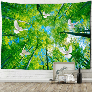 Tree Top Sky Forest Tapesry Walling zavesenie príroda P