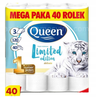 Queen toaletný papier neparfumovaný 40 ks.