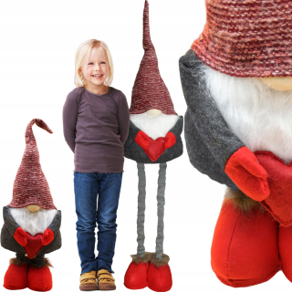 Vianočný trpaslík, veľký, do 125 cm, teleskopické nohy, ozdoba trpaslík, VIANOCE