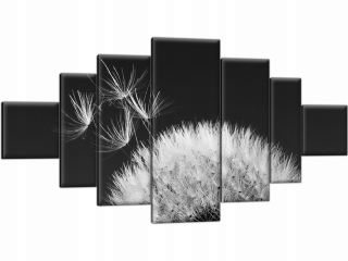Triptych Dogwiec Flowers Black White 200x100