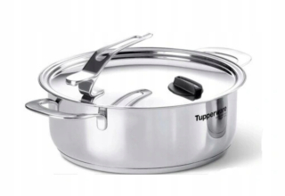 Hrniec, kastrol - Tupperware striebro nádoba 5,9l