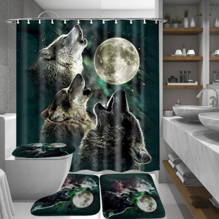 Iba rohože B spln Moon Night Wolf Cool Decor