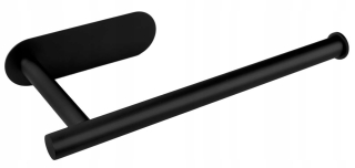 Držiteľ uterákov prilepil čierny podkrovie 27 cm