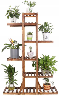 Stojan na kvety - UNHO kvety Planter Wood 131/90/25 Cm