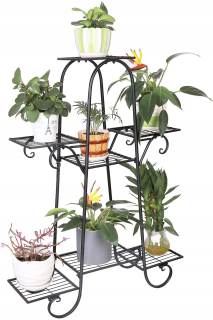 Stojan na kvety - Unho kvety Rack Slanter Drevo 66x22x102cm