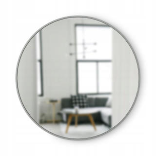 Zrkadlo - Umbra Wall Mirror Hub, kolo 91 cm šedá