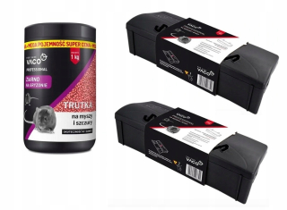 VACO SET 2X Deratizačná stanica + TRUKA 1KG