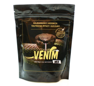 Venim jedovatá myš a potkany miešajú 1 kg