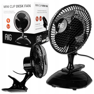 Stolný ventilátor AIG 2v1, čierny