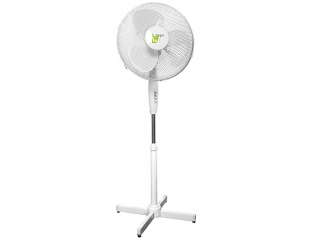 Biely podlahový ventilátor Lafe Hurricane