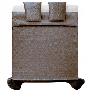 Prikrývka na posteľ - Tutumi Bedspread 220 x 240 cm béžová, biela, čierna, hnedá, viacnásobná, zlatá, zlatá
