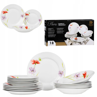 Večera Prima Deco Flora memoria, 18 ks.