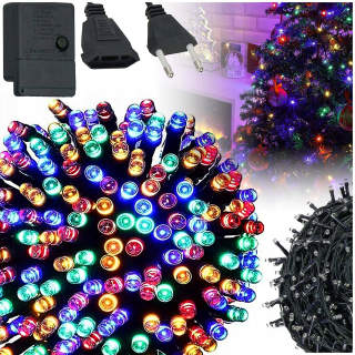 SVETLÁ NA VIANOČNÝ STROMČEK 500 LED viacfarebné | Vianočné osvetlenie IN/OUT 8 režim