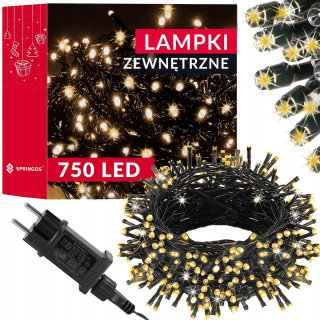 Springos osvetlenie vianočného stromčeka vonkajšie 40 m 501 - 1000 svetiel