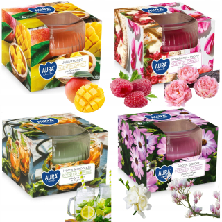 Sviečka - Aura bylinková limonáda parafínová vonná sviečka 1 ks + 5 ďalších produktov