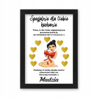 Gadget - Darček pre priateľa na Valentína Scratch frame