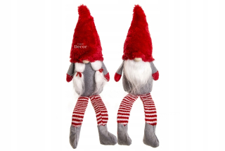 Vianočný dekoratívny trpaslík Santa Claus - 2 páry parkas