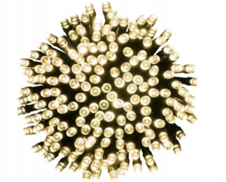 Osvetlenie vianočného stromčeka 300 LED TEPLEJ BIELY VONKAJŠIE / VNÚTORNÉ 18m dlhé