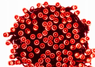 Osvetlenie vianočného stromčeka červené 200 LED vnútorný/vonkajší prog.l