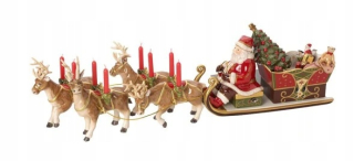 Vianočná postavička, dekorácia - Villeroy & Boch Sanie Saint. music box Nicholas