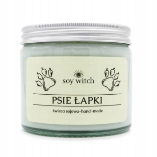 Sviečka - Vonná sviečka Soy Witch psie labky, 1 ks.